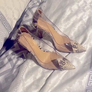 Schultz Cendi Pumps in Snake Skin